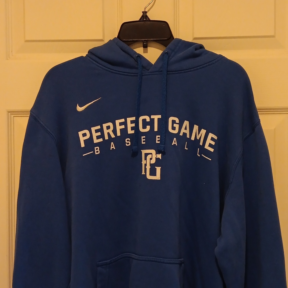 Nike Royal Blue Perfect Game Baseball Hoodie View 2